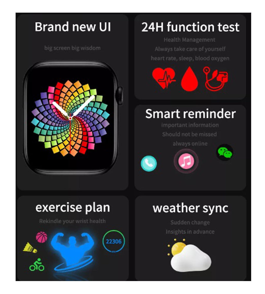 Smartwatch Bluetooth X8 PRO MAX Rosado