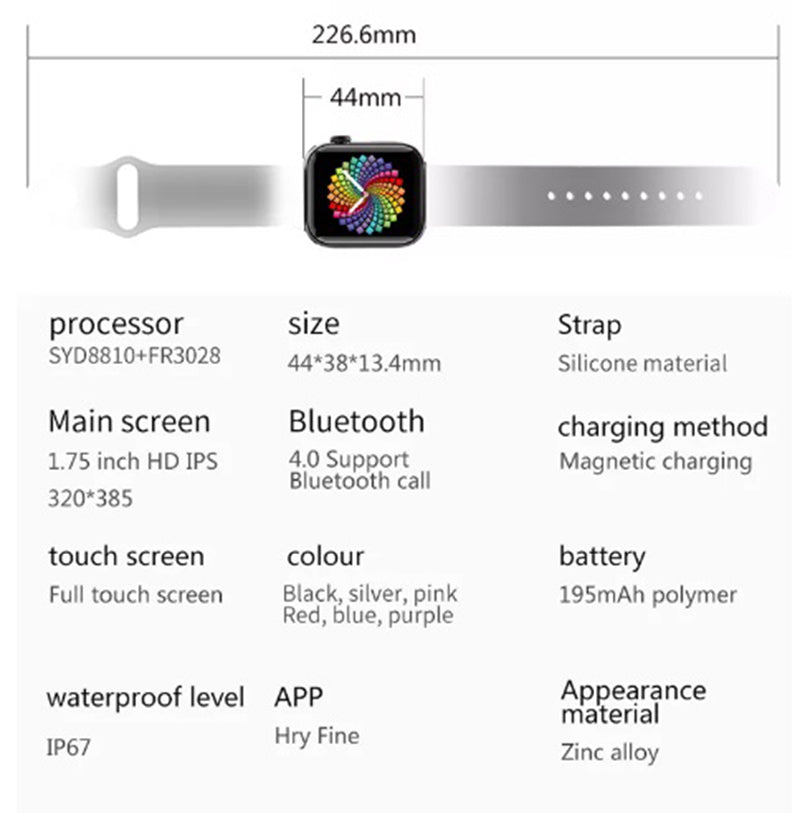 Smartwatch Bluetooth X8 PRO MAX Rosado
