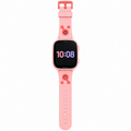 Color rosado: smartwatch infantil con cámara, vista frontal completa sobre fondo blanco