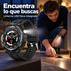 Linterna del smartwatch para buscar llaves