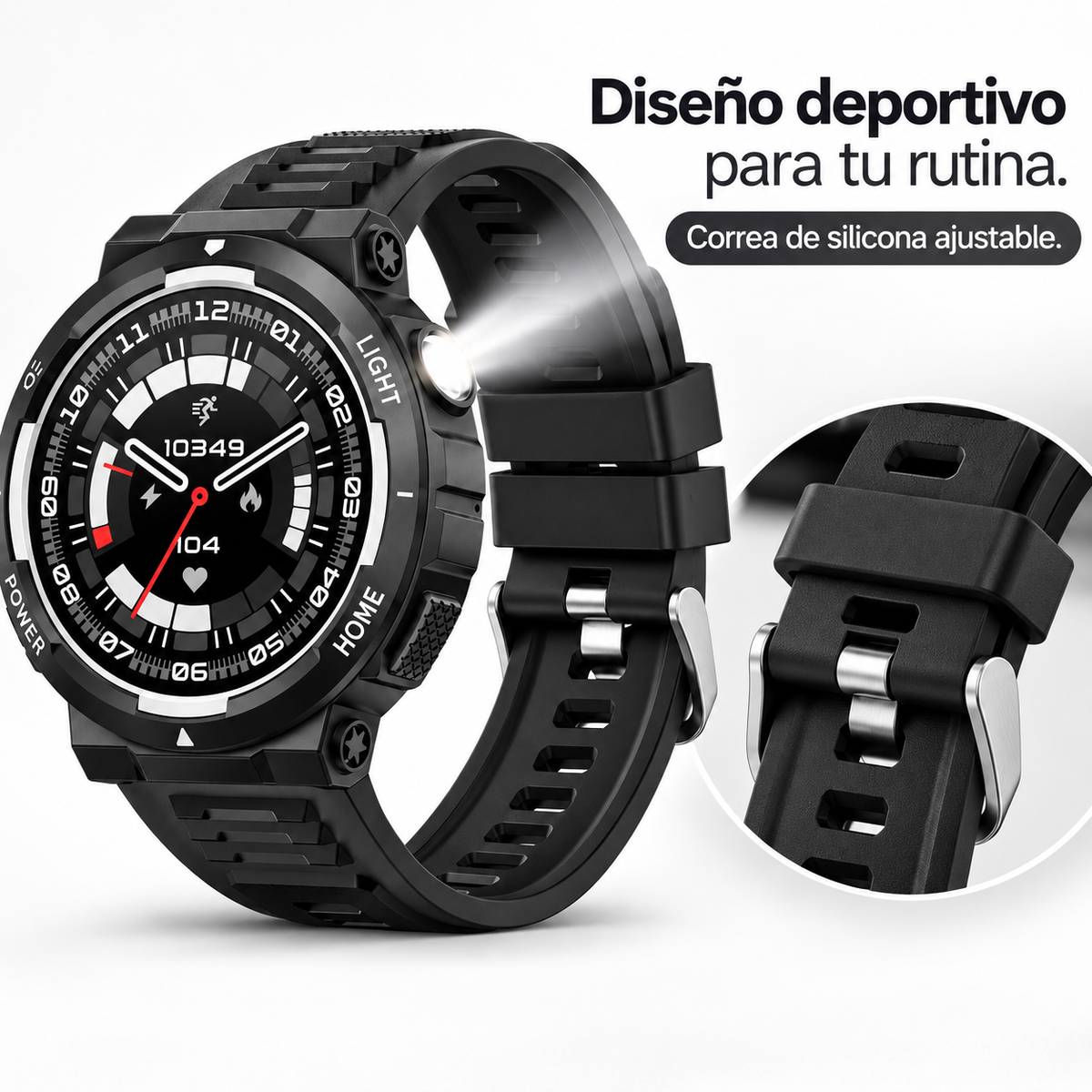 Correa de silicona segmentada ajustable