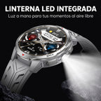 Gris — linterna LED del reloj inteligente, información en castellano