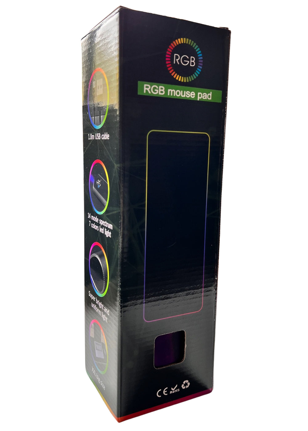 Mousepad Gamer Led RGB USB 80X30cm – Diseño F